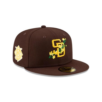 Sapca New Era San Diego Padres MLB Side Patch Bloom 59FIFTY Fitted - Maro